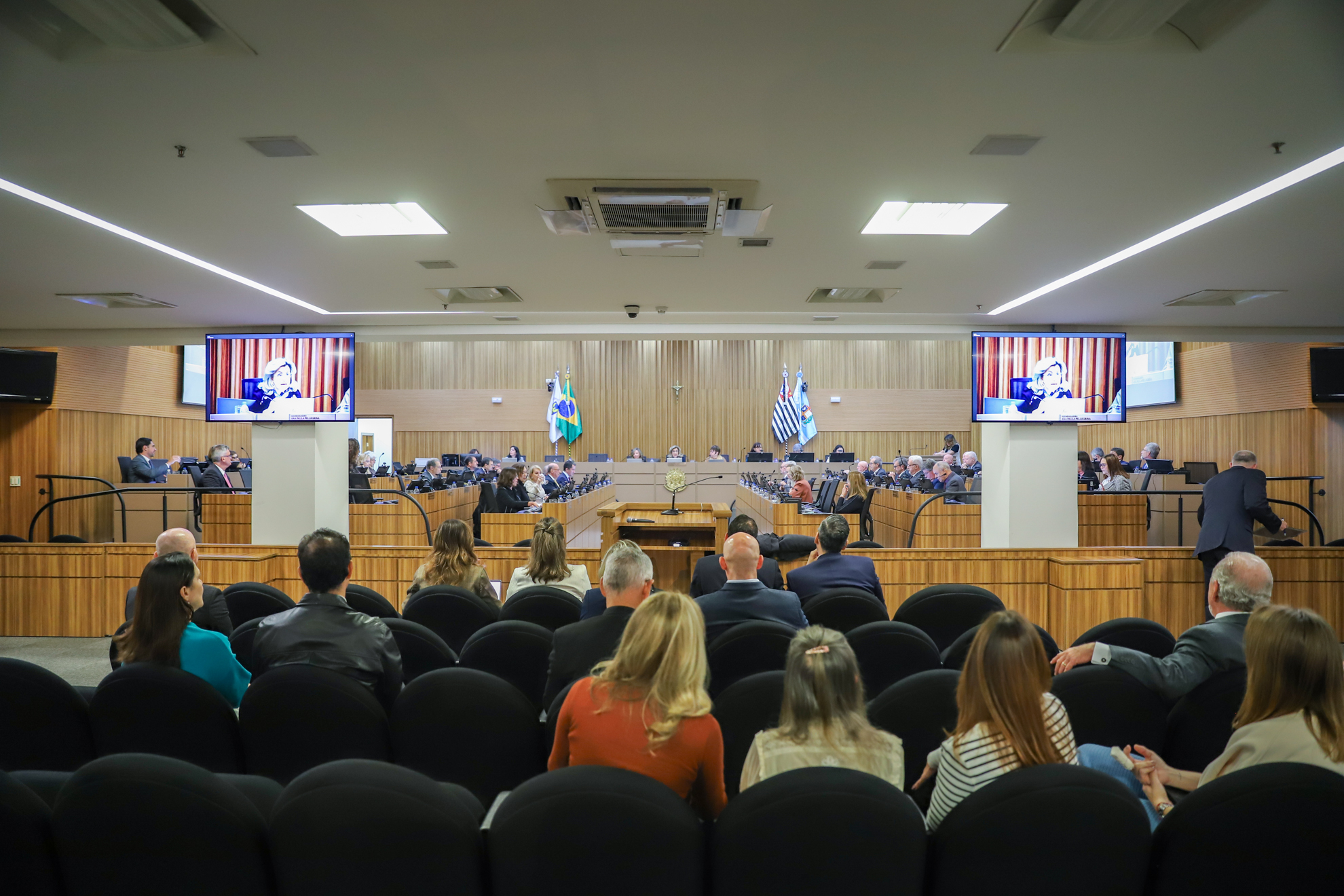 foto geral da sessão no plenário Coqueijo Costa