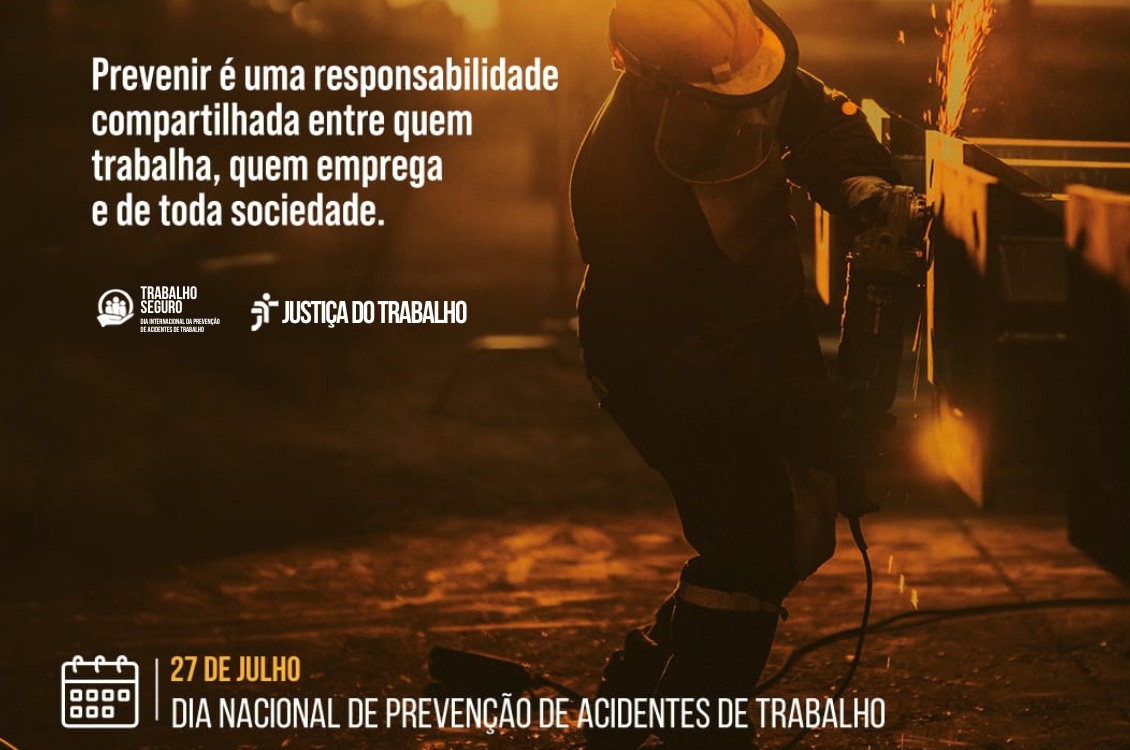 imagem de um trabalhador em ação com identidade visual do programa nacional do trabalho seguro